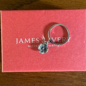 James avery retired dogwood dangle ring